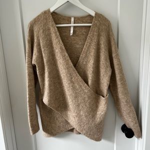 Babaton Cashmere Wrap Sweater - Size XS